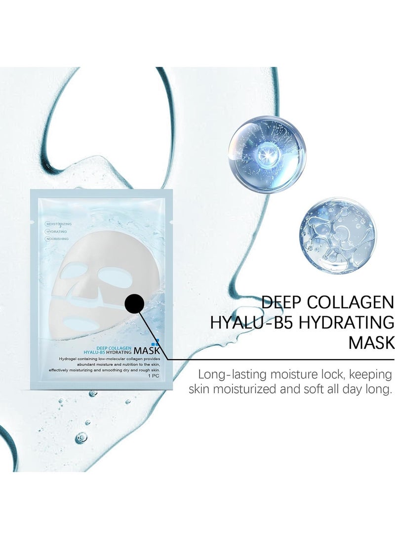 Hoygi Korean Collagen Face Mask Deep Collagen Anti Wrinkle Lifting Mask Collagen Face Mask Overnight, Collagen Real Deep Mask for Lifting, Firming, Moisturizing（4 PCS） - Image 2