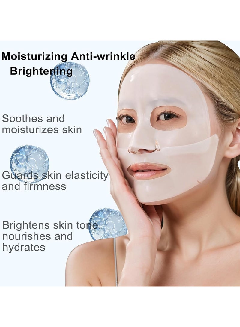Hoygi Korean Collagen Face Mask Deep Collagen Anti Wrinkle Lifting Mask Collagen Face Mask Overnight, Collagen Real Deep Mask for Lifting, Firming, Moisturizing（4 PCS） - Image 4