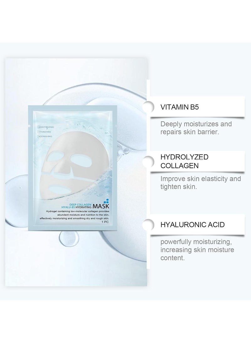 Hoygi Korean Collagen Face Mask Deep Collagen Anti Wrinkle Lifting Mask Collagen Face Mask Overnight, Collagen Real Deep Mask for Lifting, Firming, Moisturizing（4 PCS） - Image 3