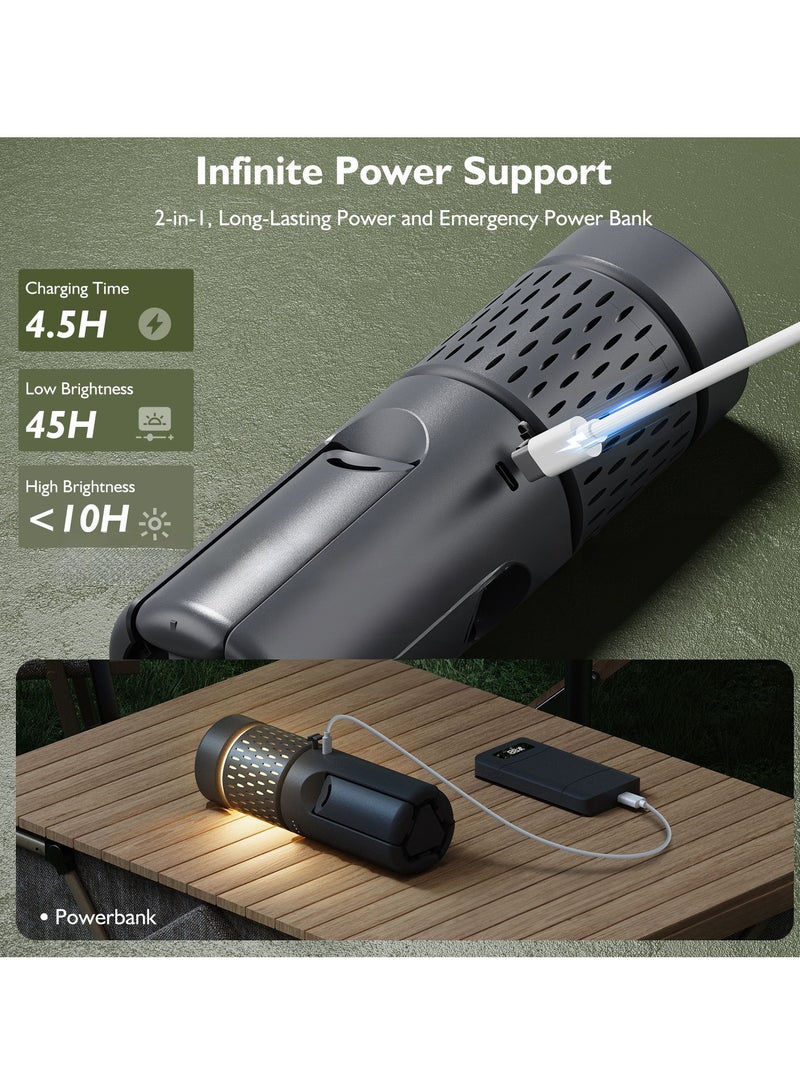 Portable Rechargeable Camping Light, Multi-Functional Outdoor Light, Telescoping Light, Telescopic Camping Lantern, Cordless Work Light with Adjustable Stand, Brightness Adjustment - Image 3