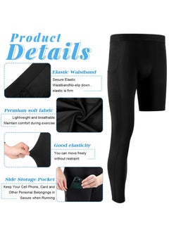 One Leg Compression Tights for Basketball, Mens 3/4 One Leg Compression  Pants Dry Fit Running Leggings Sport Baselayer
