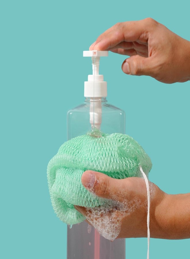 AFRIKI African Net Sponge - Exfoliating Body Scrubber, Black Owned & Rooted in Africa, All Skin Types | 45 in Long (Seafoam) - Image 5