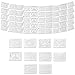 FIESTA WRAPS White Papel Picado Banner 5 Pack 10 Tissue Paper Flag Designs per BannerNot Plastic White Mexican Banners for Parties and Weddings Mexican Themed Party Decorations Papel Picado Mexicano - Image 3