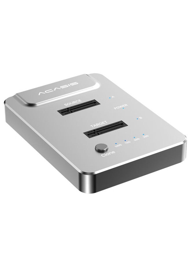 Acasis M.2 Nvme Ssd Enclosure Dual Slot M.2 Type-c 3.1 Interface Solid State Drive External Enclosure For Laptop Computer Copy Array Ec-6605 - Image 4
