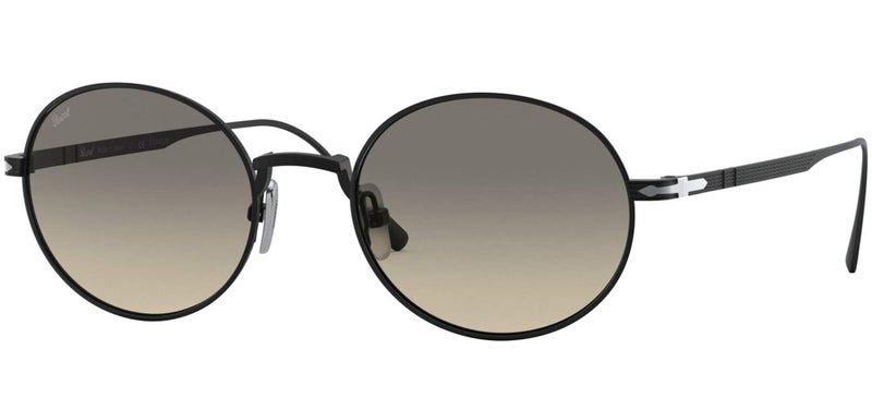 Persol PO5001ST Oval Sunglasses, Matte Black/Grey Gradient, 51 mm - Image 1