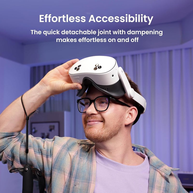 كيوي ديزاين حزام رأس مريح K4 من KIWI design متوافق مع Meta Quest 3/Quest 3S - Image 3