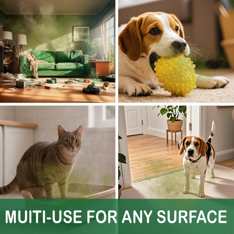 House of Zest FreshAir Home&Pets - Eliminate household odors,from trash,laundry,bathroom/diaper stink,and pet funk.Chemical Free,made with plant-based ingredients, with light citrus scent.2pk 32fl oz - Image 2