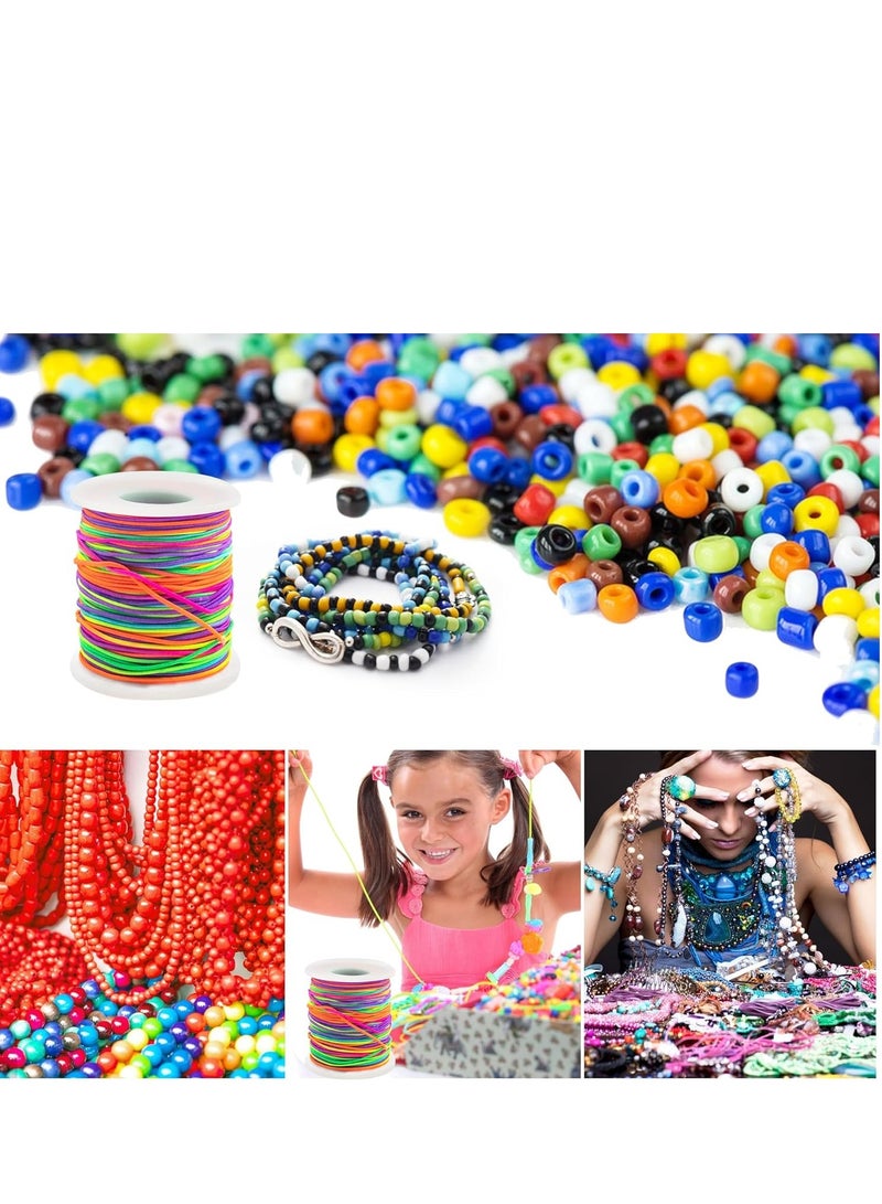 Capstro 1mm Rainbow Beading Cord – 164 FT Strong Nylon Thread for Bracelet & Jewelry Making | Multicolor Craft String for DIY Necklaces, Beads, Hair Accessories & Decorations - Image 5