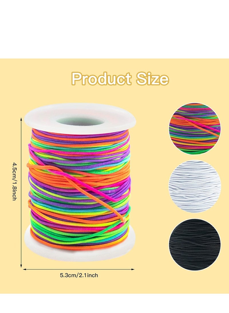 Capstro 1mm Rainbow Beading Cord – 164 FT Strong Nylon Thread for Bracelet & Jewelry Making | Multicolor Craft String for DIY Necklaces, Beads, Hair Accessories & Decorations - Image 2