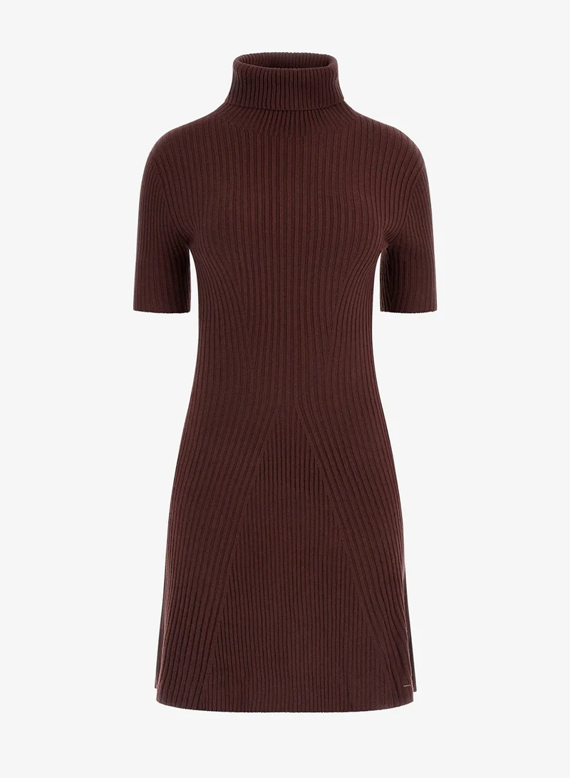 GUESS Short Sleeve Julia Seamless Sweater Mini Dress