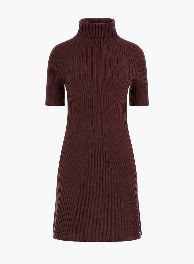 GUESS Short Sleeve Julia Seamless Sweater Mini Dress - Image 5