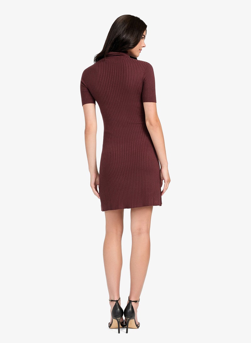 GUESS Short Sleeve Julia Seamless Sweater Mini Dress - Image 2