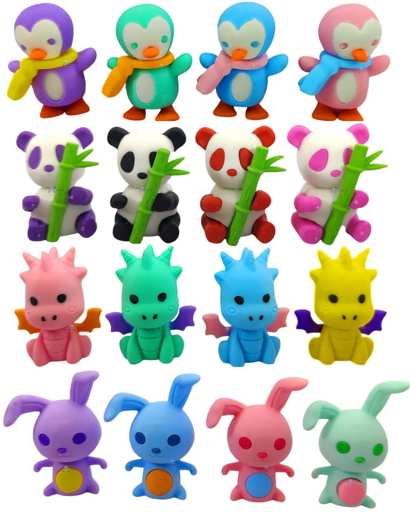 FunBlast Fairy Palace Erasers for Kids - School Stationary Kit for Kid, Return Gifts for Kids (Pack of 17 Pcs; Assorted Color) - Image 1