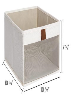 StorageWorks Closet Storage Bins with Clear Window and 2 Handles, Foldable Clothing Bins for Shelves, Large Fabric Organizer, Beige, 3 Pack - pzsku/Z5048B40D75CC6E4E1CACZ/45/_/1693219069/e70adf86-09e9-4f74-b898-432ac69cd93c