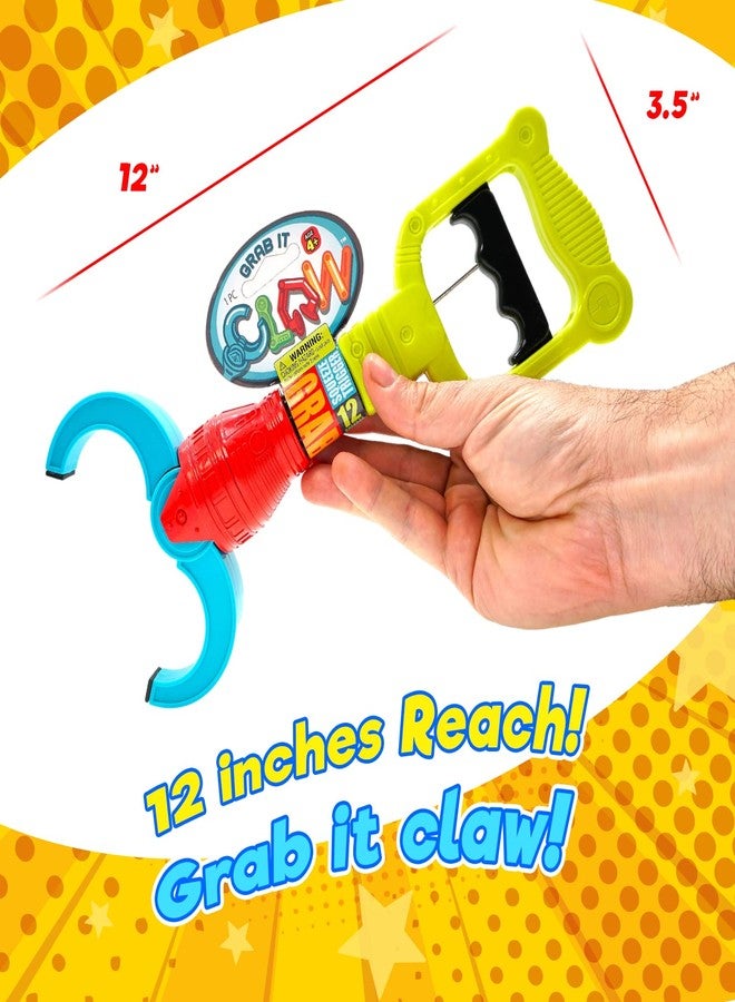 JA-RU Grab It Claw Grabber Toy (12 Pack) – 12 Inch Robot Claw Grabber Pickup Tool for Kids, Hand Eye Coordination Toys, Robot Party Favors, Birthday Gifts & Classroom Prizes. 5617-12s - Image 3