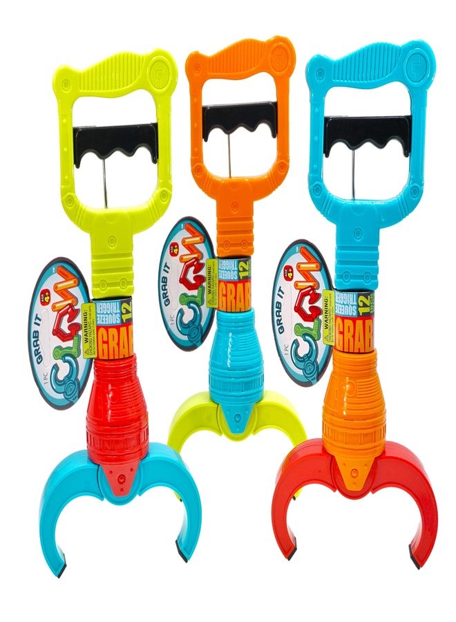 JA-RU Grab It Claw Grabber Toy (12 Pack) – 12 Inch Robot Claw Grabber Pickup Tool for Kids, Hand Eye Coordination Toys, Robot Party Favors, Birthday Gifts & Classroom Prizes. 5617-12s - Image 2