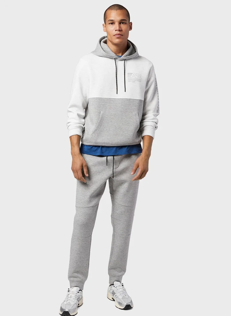 American Eagle Color Block Hoodie