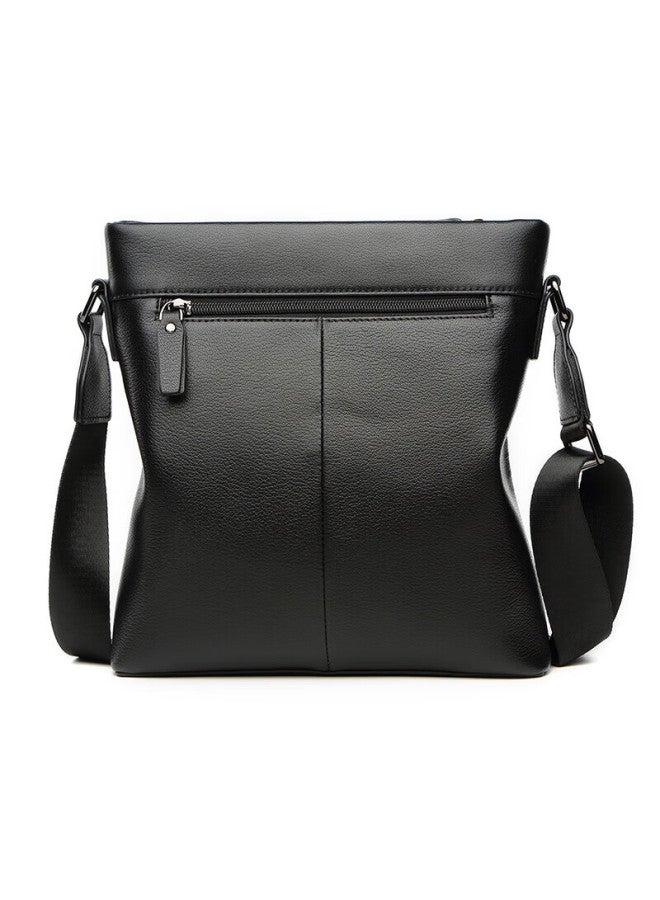 Crocodile New Year Gift, Top-grain Leather Shoulder Bag, Men's Crossbody Bag, Business Casual Men's Bag, Birthday Black - Image 5