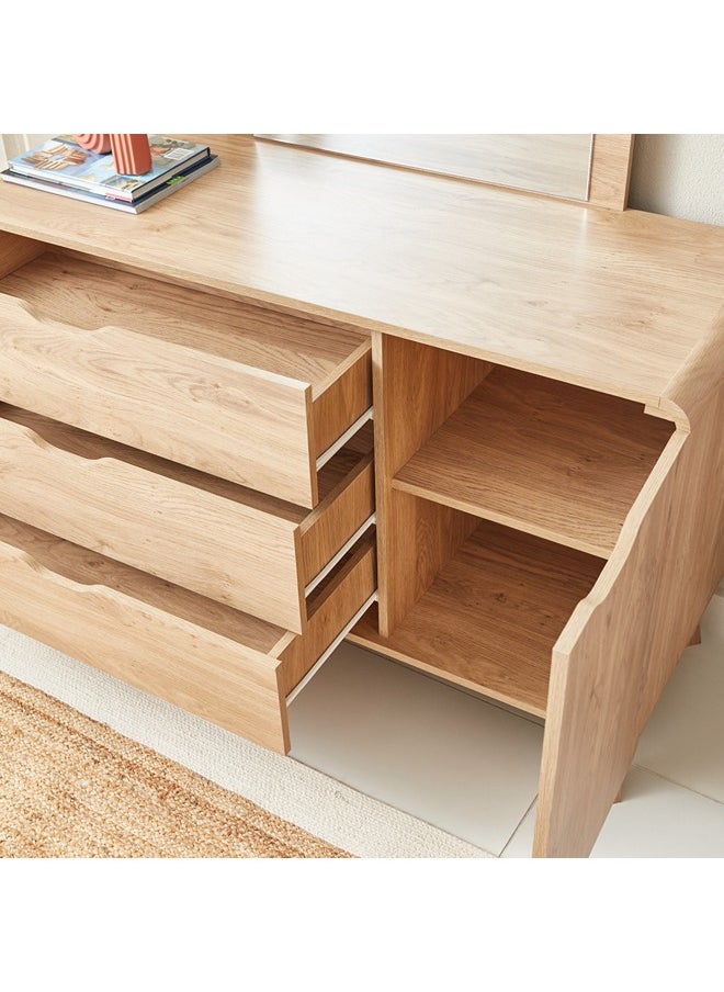 Home Box Nordica 3-Drawers Dresser Without Mirror 76 x 120 x 45 cm  - Image 4