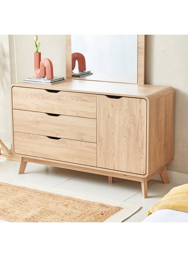Home Box Nordica 3-Drawers Dresser Without Mirror 76 x 120 x 45 cm  - Image 2