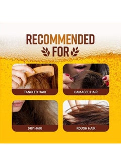 CRAZY SKIN Beers Hair Pack 200g - pH 5.5 German Beer Yeast Hair Treatment Mask - Protein, Keratin, Argan Oil, Camellia Oil, Collagen Contained - Repair Dry, Damaged or Color Treated Hair  - Image 4