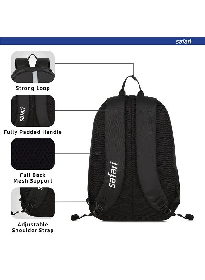 Safari حقيبة ظهر كاجوال قياسية متوسطة 26 لتر مقاومة للماء من سافاري فلاش - أسود - Image 5