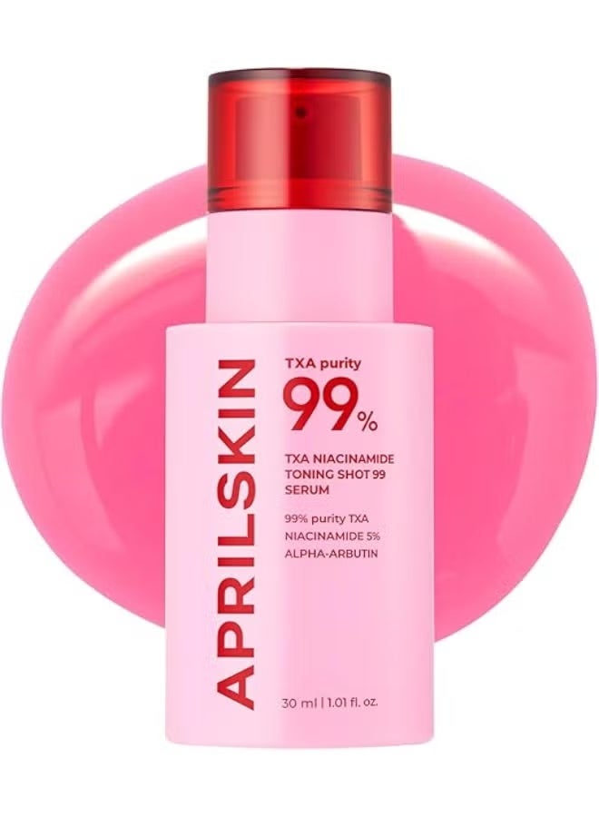 APRILSKIN TXA Niacinamide Toning Shot 99 Spicule Facial Serum｜Skin Booster Serum｜99% High-Purity Tranexamic Acid 3% + Niacinamide 5% for Uneven Skin Tone, Pore Care｜Korean Skin Care｜1.01 fl. oz. - Image 1