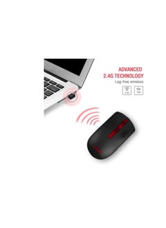 Trands Trands Tr-Mr127 Non Slip Rubber Wireless Mouse Pad For all Mouse Sensitivities And Sensors - Black  - Image 4