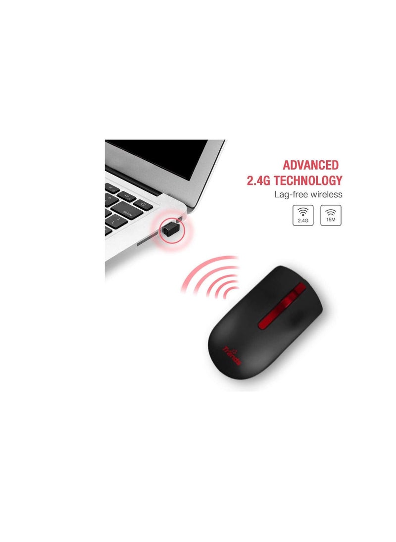 Trands - Trands Tr-Mr127 Non Slip Rubber Wireless Mouse Pad For all Mouse Sensitivities And Sensors - Black - Image 1