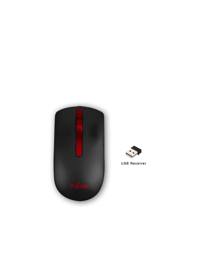 Trands - Trands Tr-Mr127 Non Slip Rubber Wireless Mouse Pad For all Mouse Sensitivities And Sensors - Black - Image 1