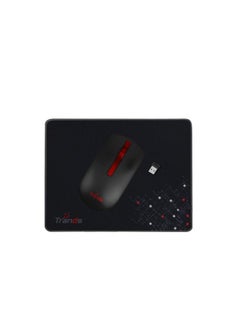 Trands Tr-Mr127 Non Slip Rubber Wireless Mouse Pad For all Mouse Sensitivities And Sensors - Black