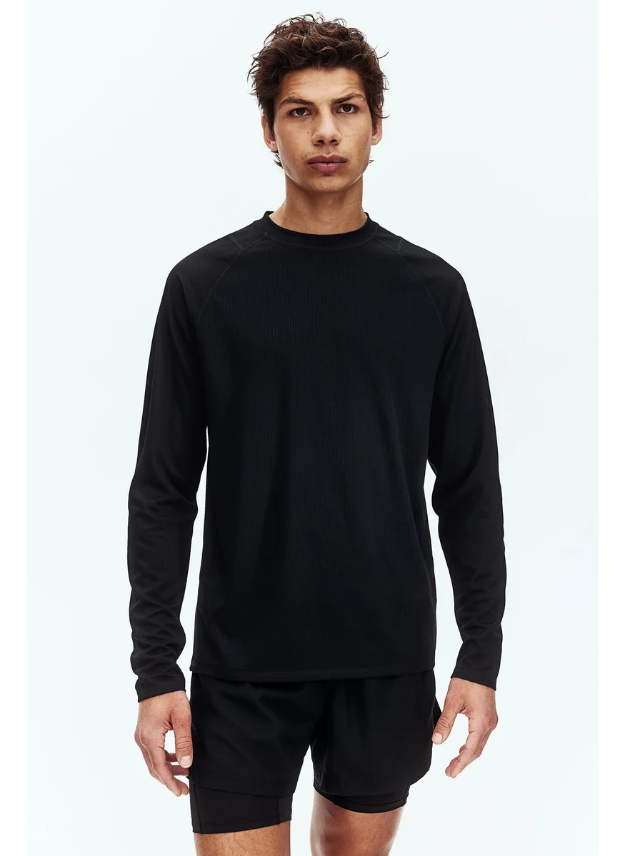 H&M Drymove™ Longs-Sleeved Sports Top