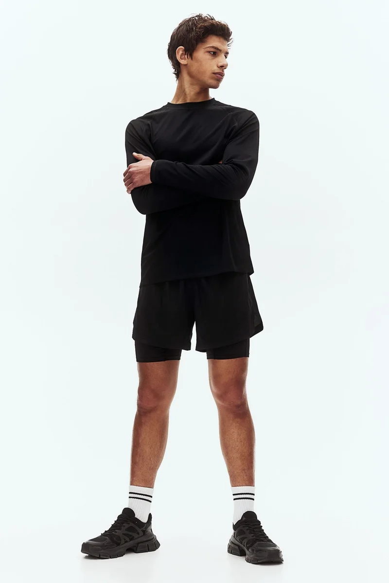 H&M Drymove™ Longs-Sleeved Sports Top