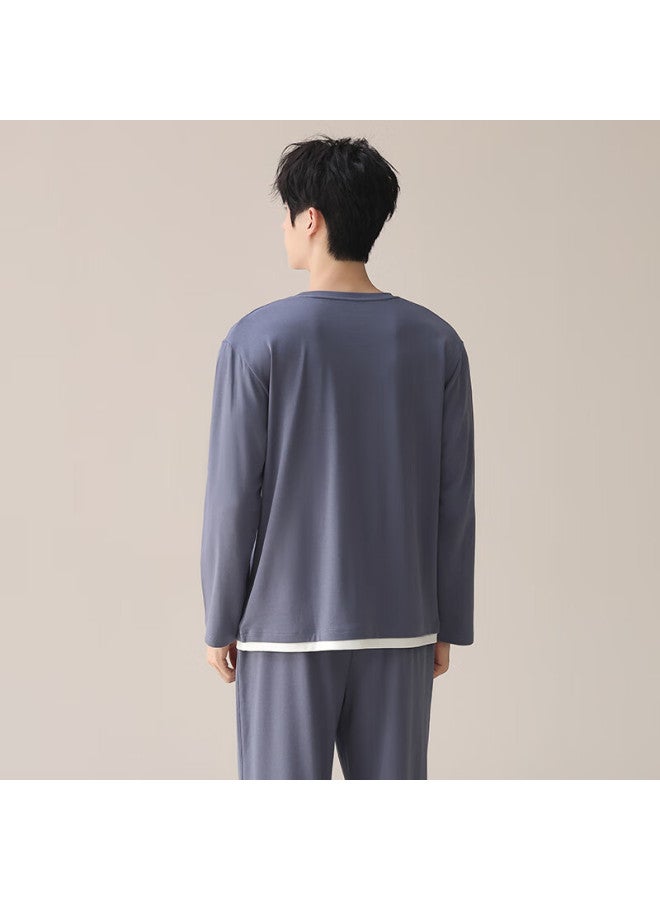 Fenteng Couples Pajamas Women 100% Cotton Spring Autumn New Long Sleeve Casual Relaxed Men's Homewear Set - Image 1