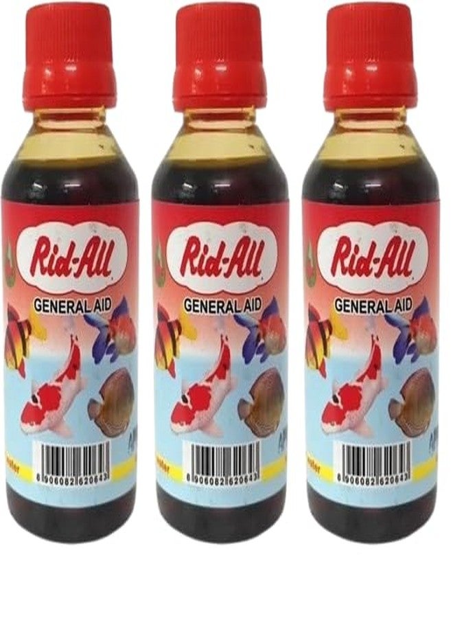 ALLY AQUA Rid All General Aid Aquarium Liquid (300 ml) 100 ml Each Set of 3 - Image 1