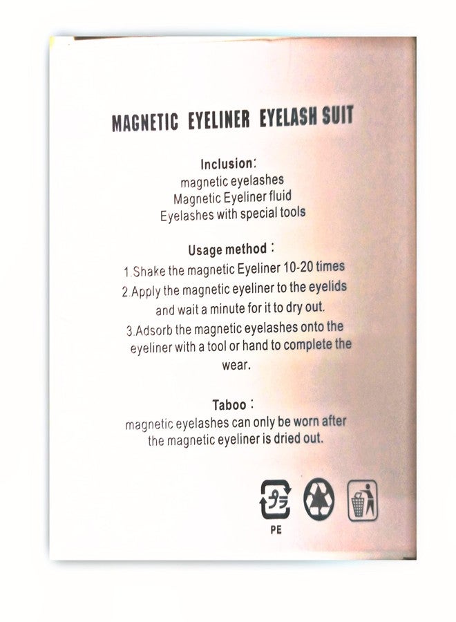 Vinayakart 3 Pairs Magnetic False Eyelashes - Reusable Fake Eyelashes with Eyeliner and Tweezer - Artificial Eye Lashes for Women Natural Wispy - Image 4