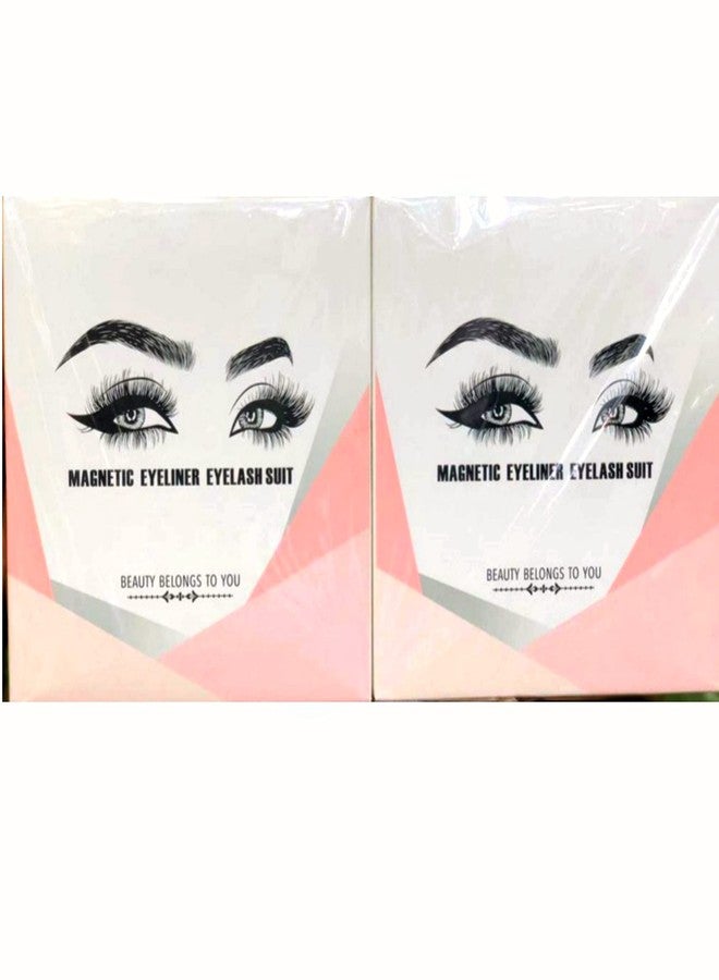 Vinayakart 3 Pairs Magnetic False Eyelashes - Reusable Fake Eyelashes with Eyeliner and Tweezer - Artificial Eye Lashes for Women Natural Wispy - Image 5