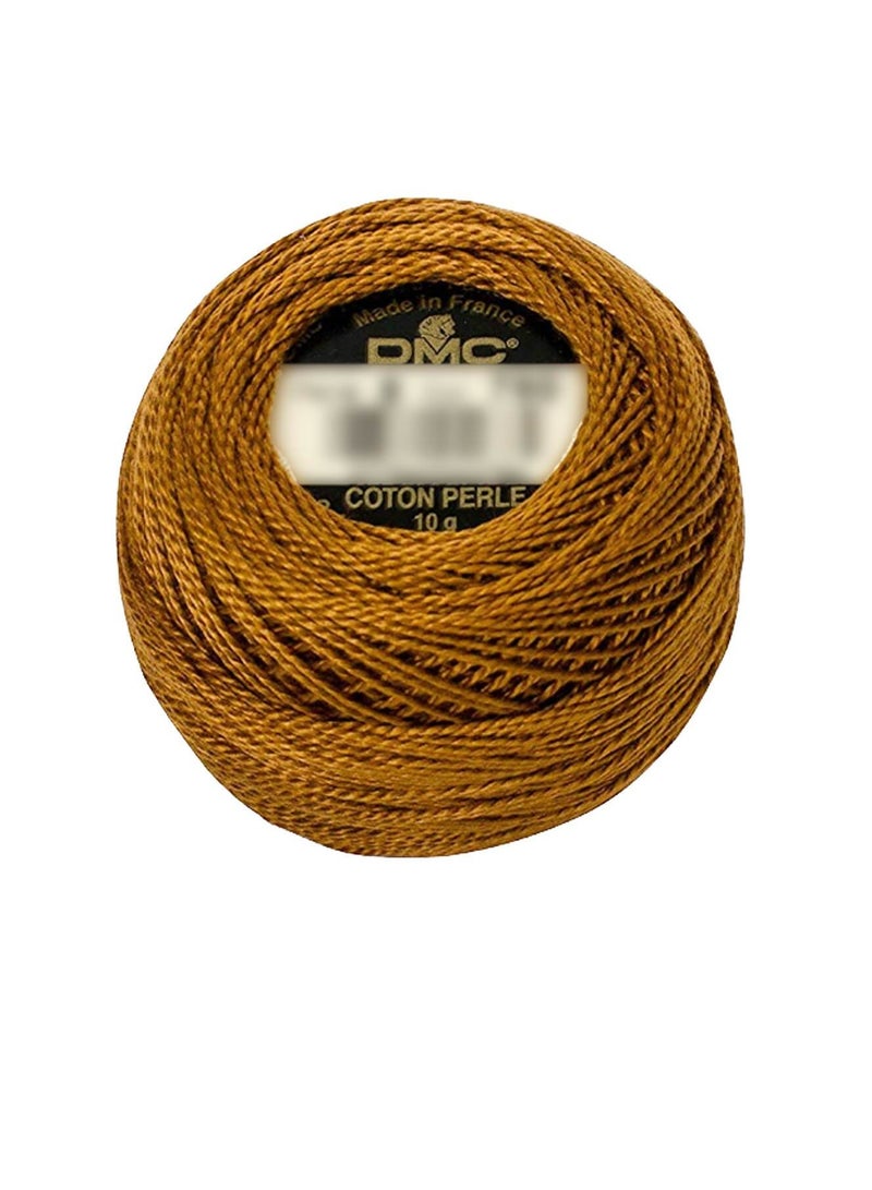 DMC Pearl Cotton Ball Size 8 87yd Very Dark Topaz - Image 1