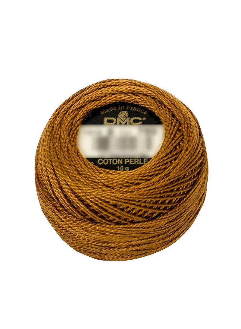 DMC Pearl Cotton Ball Size 8 87yd Very Dark Topaz - Image 3