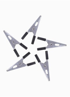 Y&D Alligator Clip, SYOSI Iron Clip Test with Sheath, Wire Ground Power Conductive 52MM Thick Iron, Cage Parrots Birds Prevent Escape Metal Safety Door Lock Accessories, Large 5Pcs  - Image 1