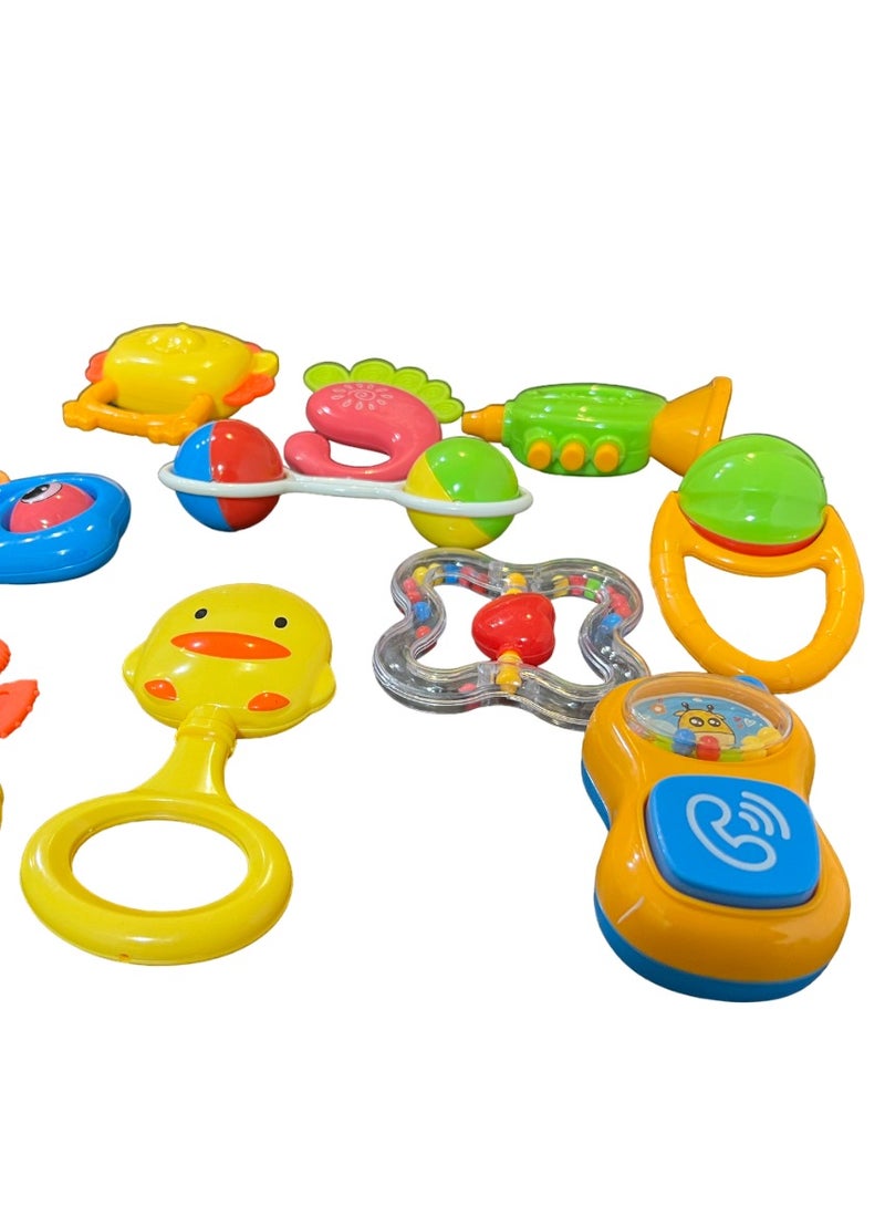 طقم خشخيشات للأطفال 5 قطع، متعددة الألوان، بأشكال مختلفة - أشكال متنوعة - Image 2