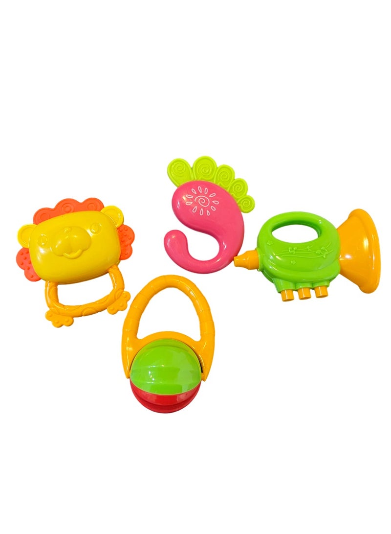 طقم خشخيشات للأطفال 5 قطع، متعددة الألوان، بأشكال مختلفة - أشكال متنوعة - Image 3