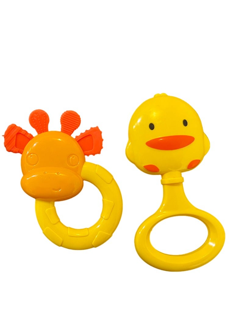 طقم خشخيشات للأطفال 5 قطع، متعددة الألوان، بأشكال مختلفة - أشكال متنوعة - Image 4