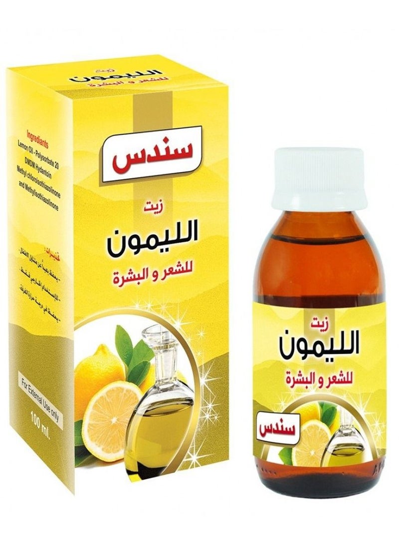 sondos Lemon  Oil for hair and skin 100 ml - Image 1