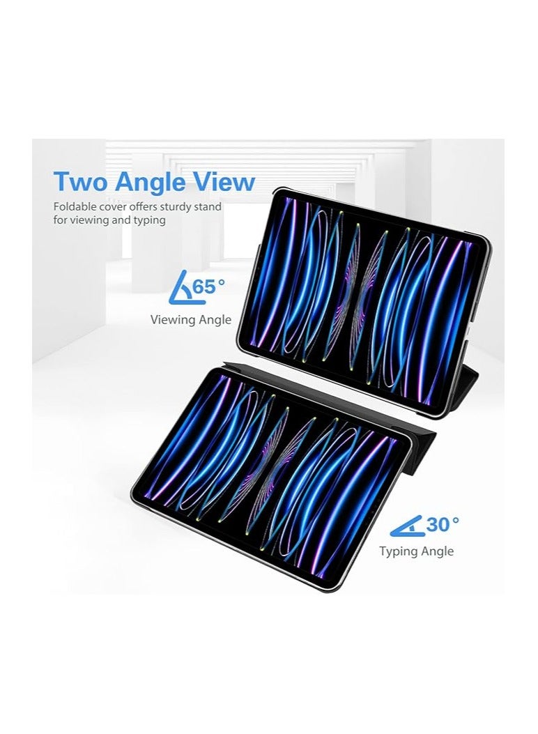 برو كيسيز حافظة iPad Pro 11 بوصة 2022/2021/2020/2018، غطاء خلفي صلب نحيف لجهاز iPad Pro 11 بوصة الجيل الرابع 2022/الجيل الثالث 2021/الجيل الثاني 2020/الجيل الأول 2018 - أسود - Image 3