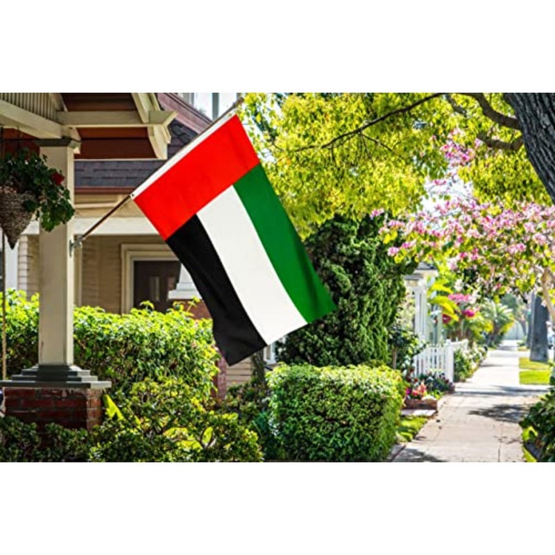 Emirati Flag UAE Flag 120x180 CM Printed 150D Polyester Indoor Use Vibrant Colors Bras Grommets Thicker More Durable Than 100D 75D - Image 2