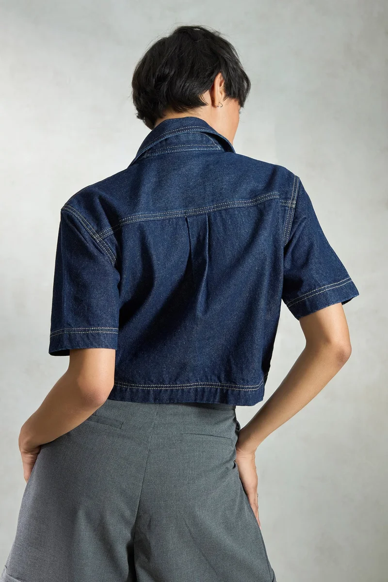 Virgio  Virgio Women Boxy Opaque Casual Shirt for Women | Best Price UAE