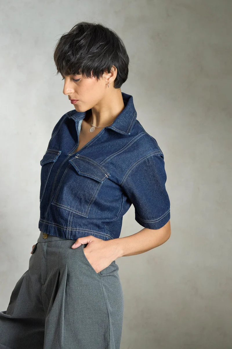 Virgio  Virgio Women Boxy Opaque Casual Shirt for Women | Best Price UAE