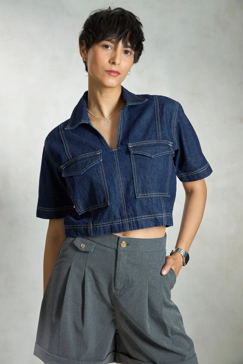 Virgio Virgio Women Boxy Opaque Casual Shirt