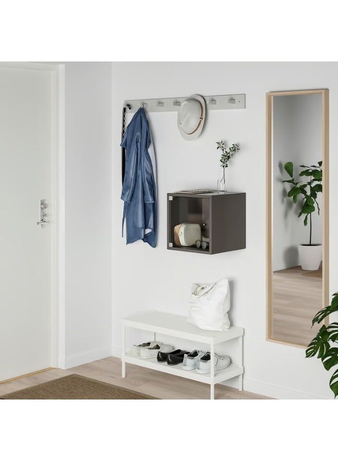 IKEA (IKEA) خزانة حائط بباب زجاجي، رمادي داكن، 35×35×35 سم - Image 3